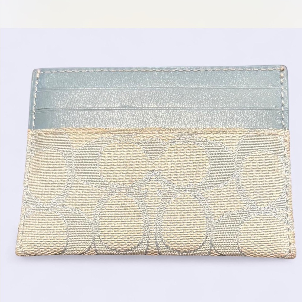 Coach blue Card Holder